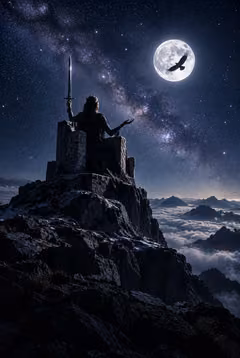 Rainha de Espadas, baralho Asteria, primeira edição