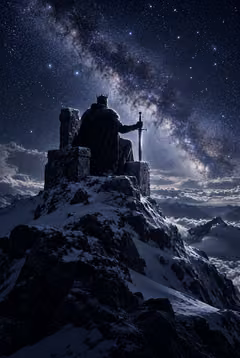 Rei de Espadas, baralho Asteria, primeira edição