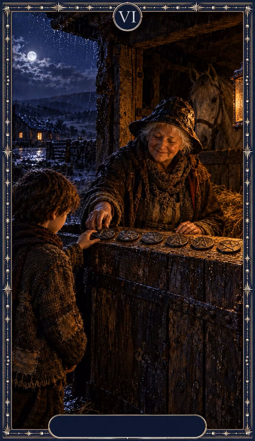 Six of Pentacles, Asteria deck