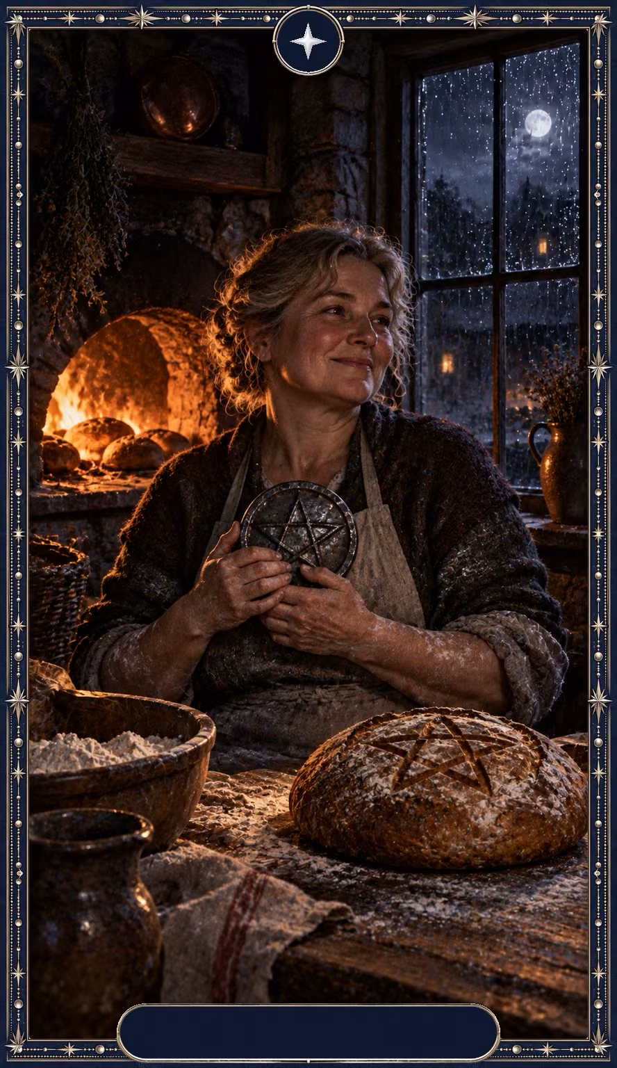 Queen of Pentacles, Asteria deck