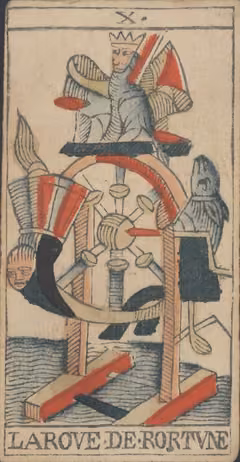 A Roda da Fortuna, baralho Marselha de Payen