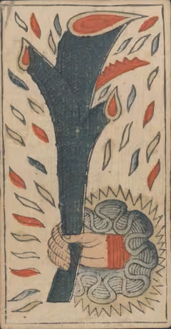 Ás de Paus, baralho Marselha de Payen