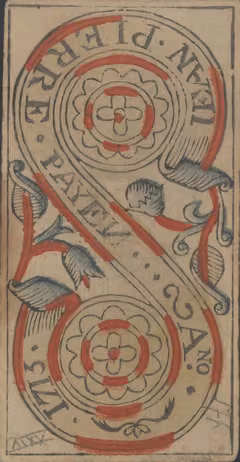Two of Pentacles, Payen’s Marseille deck