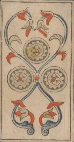Three of Pentacles, Payen’s Marseille deck