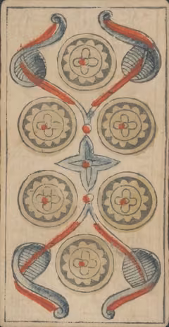 Six of Pentacles, Payen’s Marseille deck