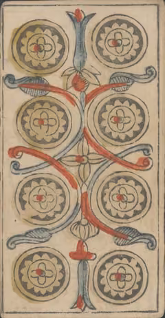 Eight of Pentacles, Payen’s Marseille deck