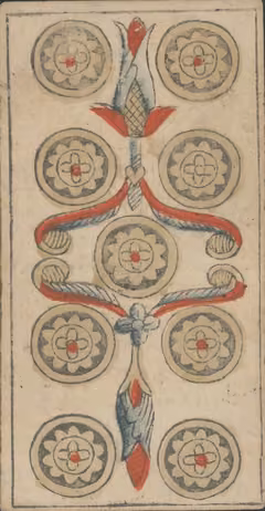 Nine of Pentacles, Payen’s Marseille deck