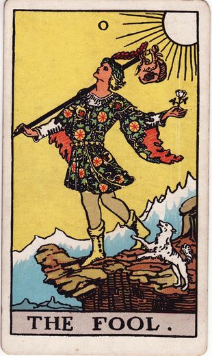 Le Mat du tarot Waite-Smith de 1909
